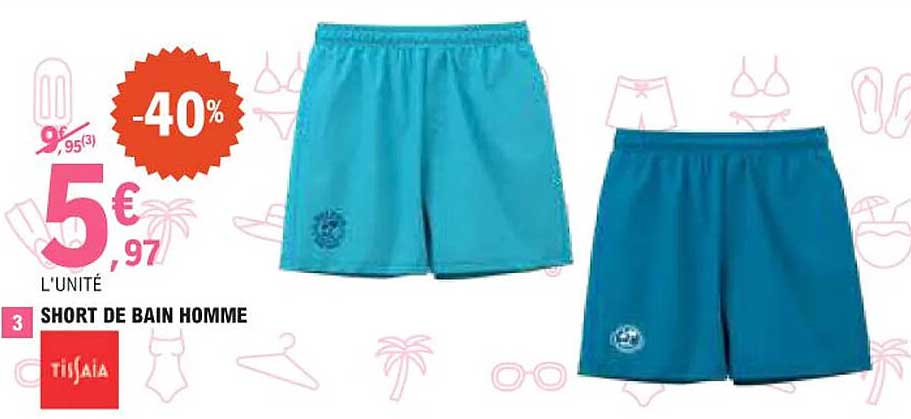 SHORT DE BAIN HOMME
