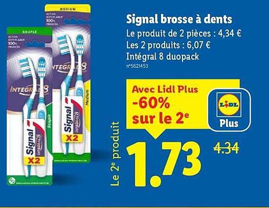 Signal brosse à dents
