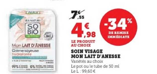 SOIN VISAGE MON LAIT D'ANESSE
