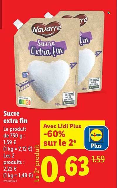 Sucre extra fin