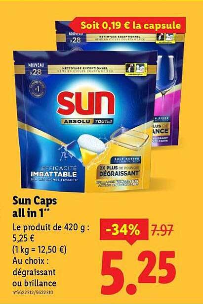 Sun Caps all in 1**