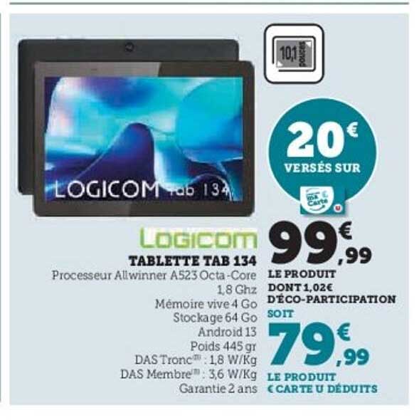 TABLETTE TAB 134