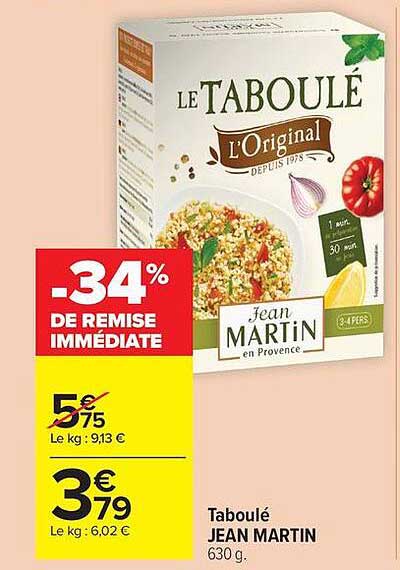 Taboulé Jean Martin