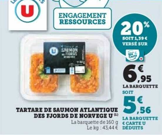 TARTARE DE SAUMON ATLANTIQUE DES FJORDS DE NORVEGE U