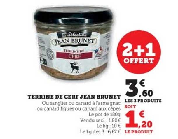 Terrine de cerf Jean Brunet