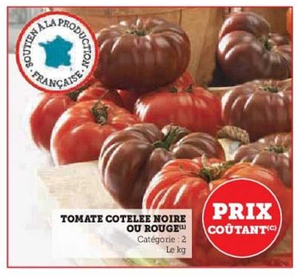 TOMATE COTELEE NOIRE OU ROUGE