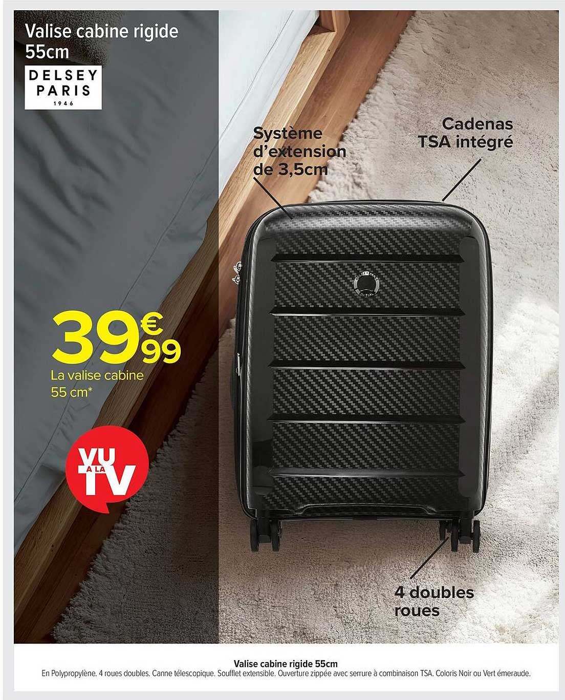 Valise cabine rigide 55cm
