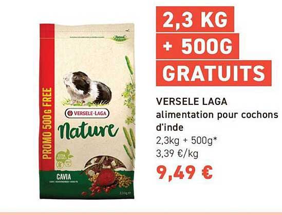 VERSALE LAGA alimentation pour cochons d'inde
