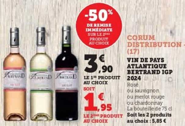 VIN DE PAYS ATLANTIQUE BERTRAND IGP 2024