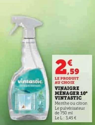 VINAIGRE MÉNAGER 10° VINTASTIC