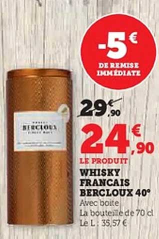 WHISKY FRANCAIS BERGLOUX 40°