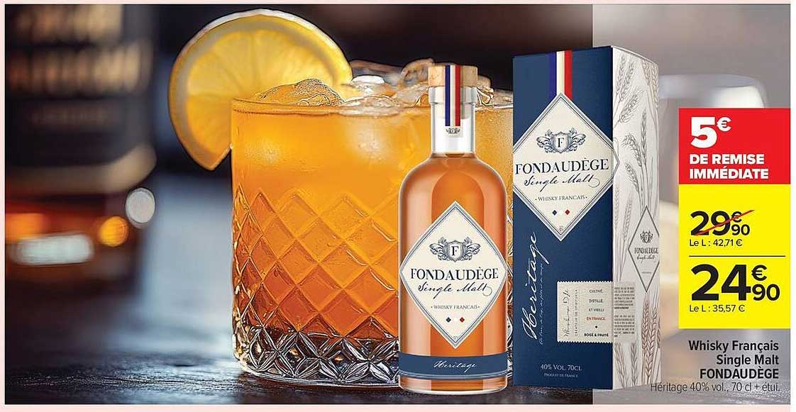 Whisky Français Single Malt FONDAUDEGE