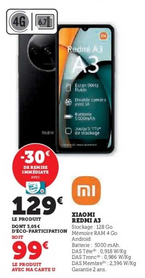 XIAOMI REDMI A3
