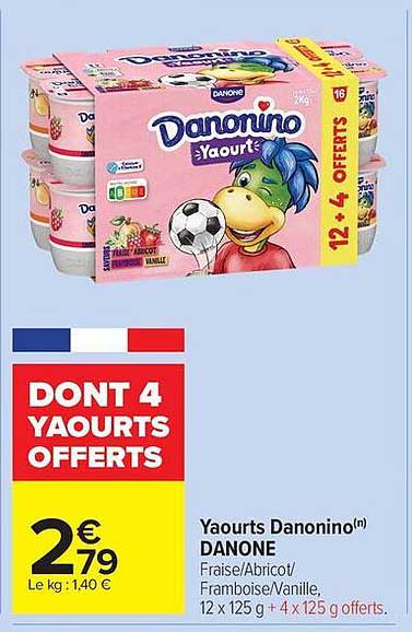Yaourts Danonino(n) DANONE