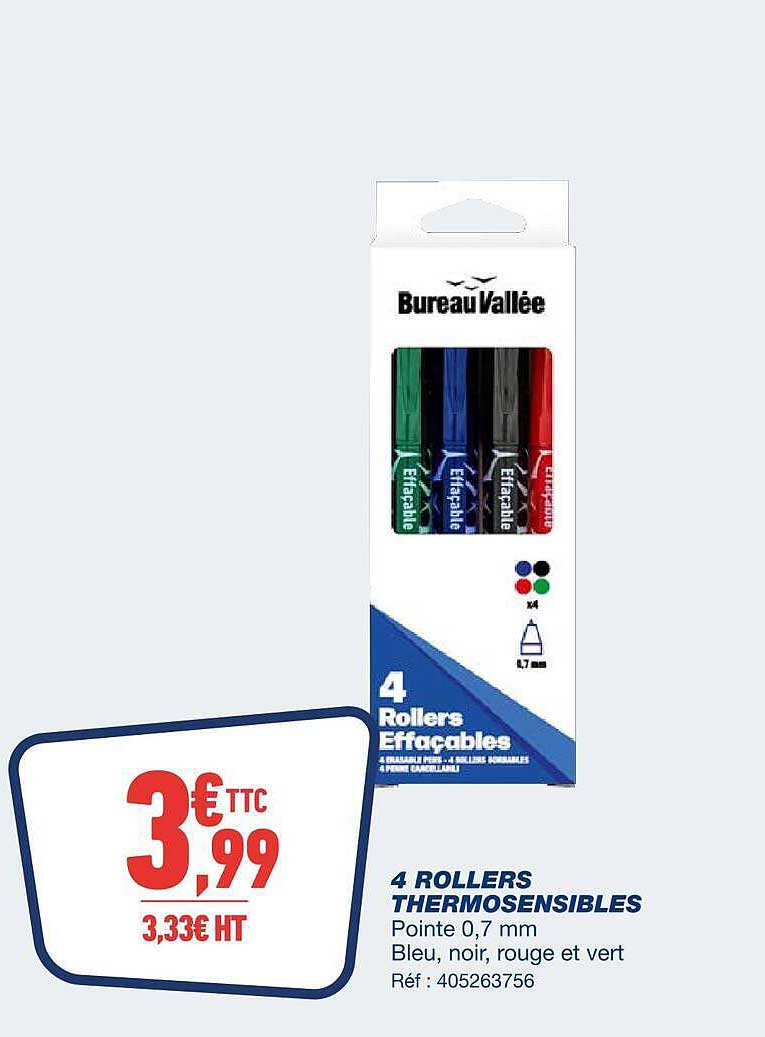 4 ROLLERS THERMOSENSIBLES