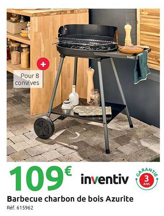 Barbecue charbon de bois Azurite