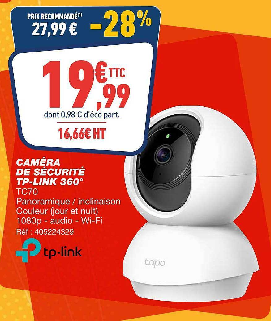 CAMÉRA DE SÉCURITÉ TP-LINK 360° TC70