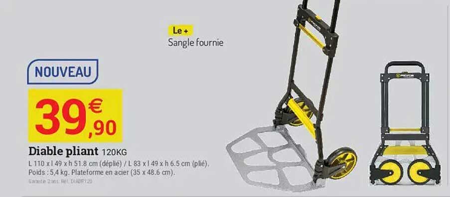 Diable pliant 120KG