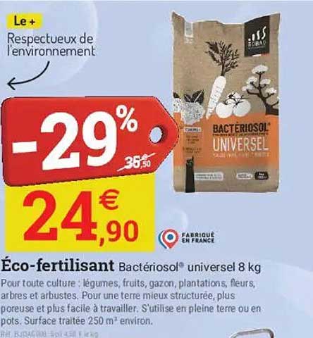 Éco-fertilisant Bactériosol universel 8 kg