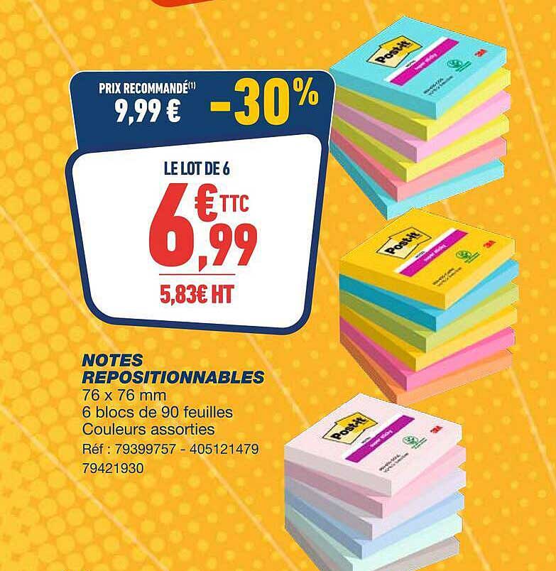NOTES REPOSITIONNABLES