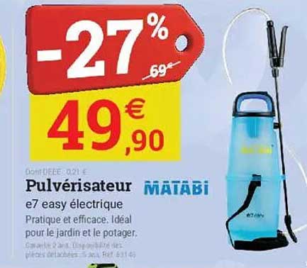 Pulvérisateur e7 easy électrique