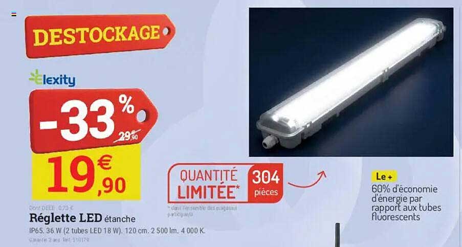 Réglette LED étanche