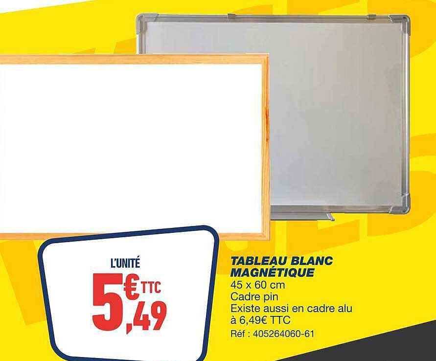 TABLEAU BLANC MAGNÉTIQUE