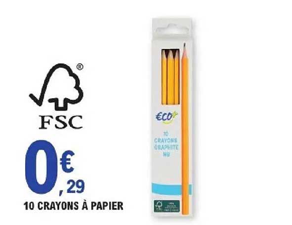 10 CRAYONS À PAPIER