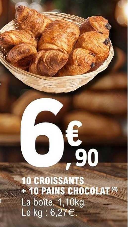 10 CROISSANTS + 10 PAINS CHOCOLAT (4)