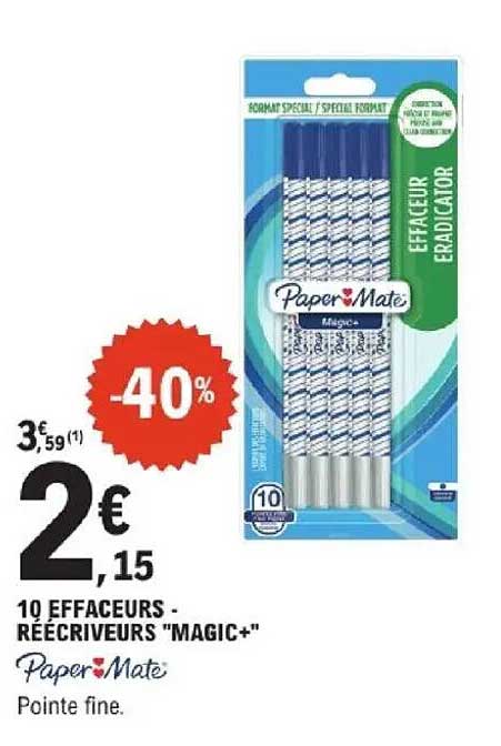 10 EFFACEURS - RÉÉCRIVEURS "MAGIC+"
