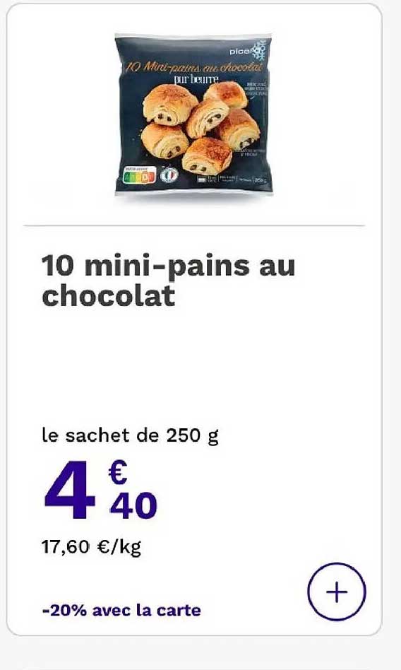 10 mini-pains au chocolat