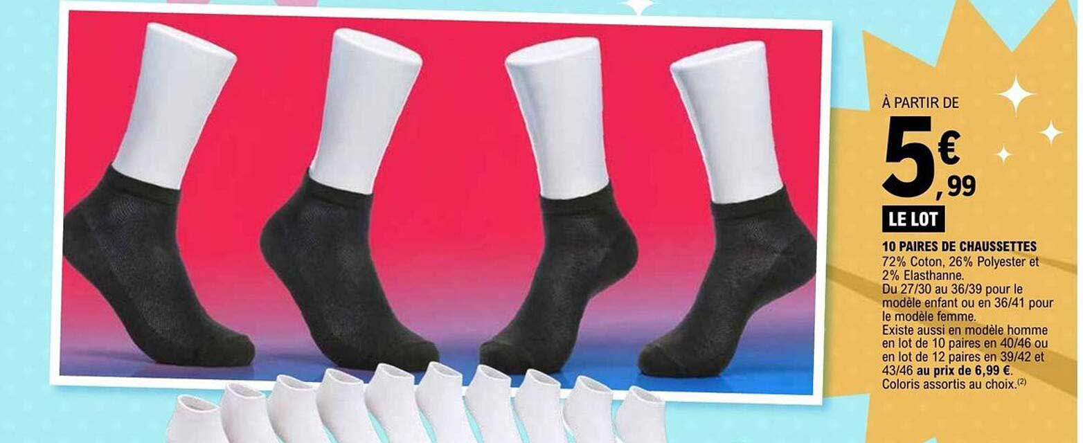 10 PAIRES DE CHAUSSETTES