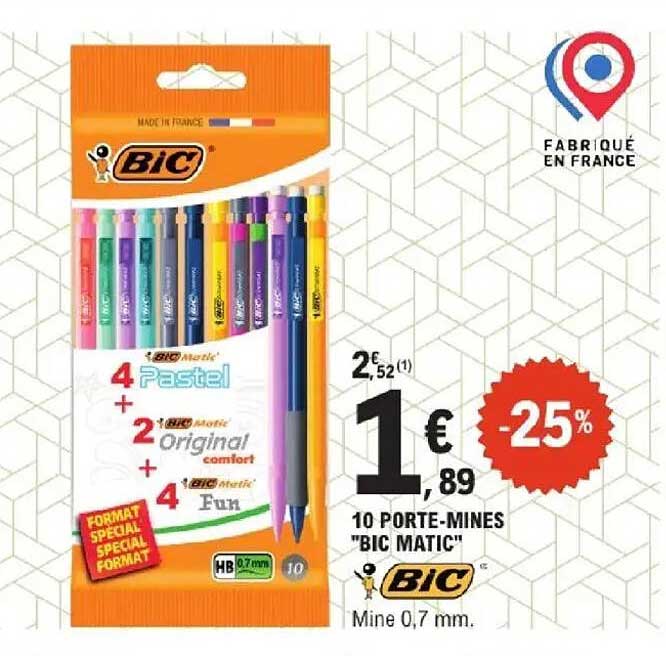 10 PORTE-MINES "BIC MATIC"