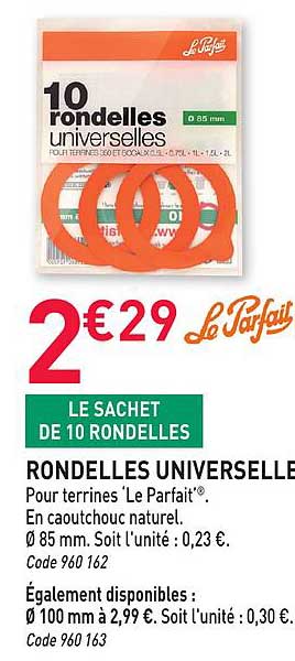 10 rondelles universelles