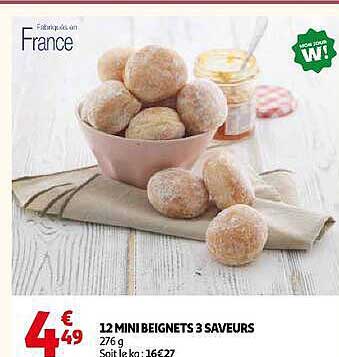 12 MINI BEIGNETS 3 SAVEURS