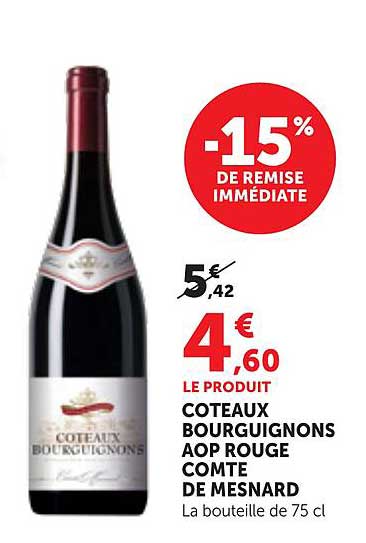 -15% DE REMISE IMMÉDIATE
