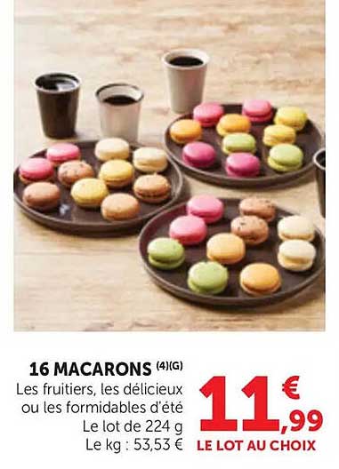 16 MACARONS (4)(G)