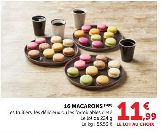 16 MACARONS