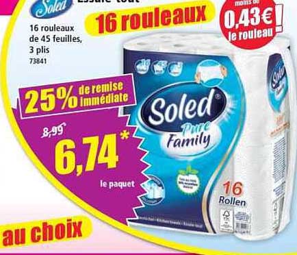 16 rouleaux