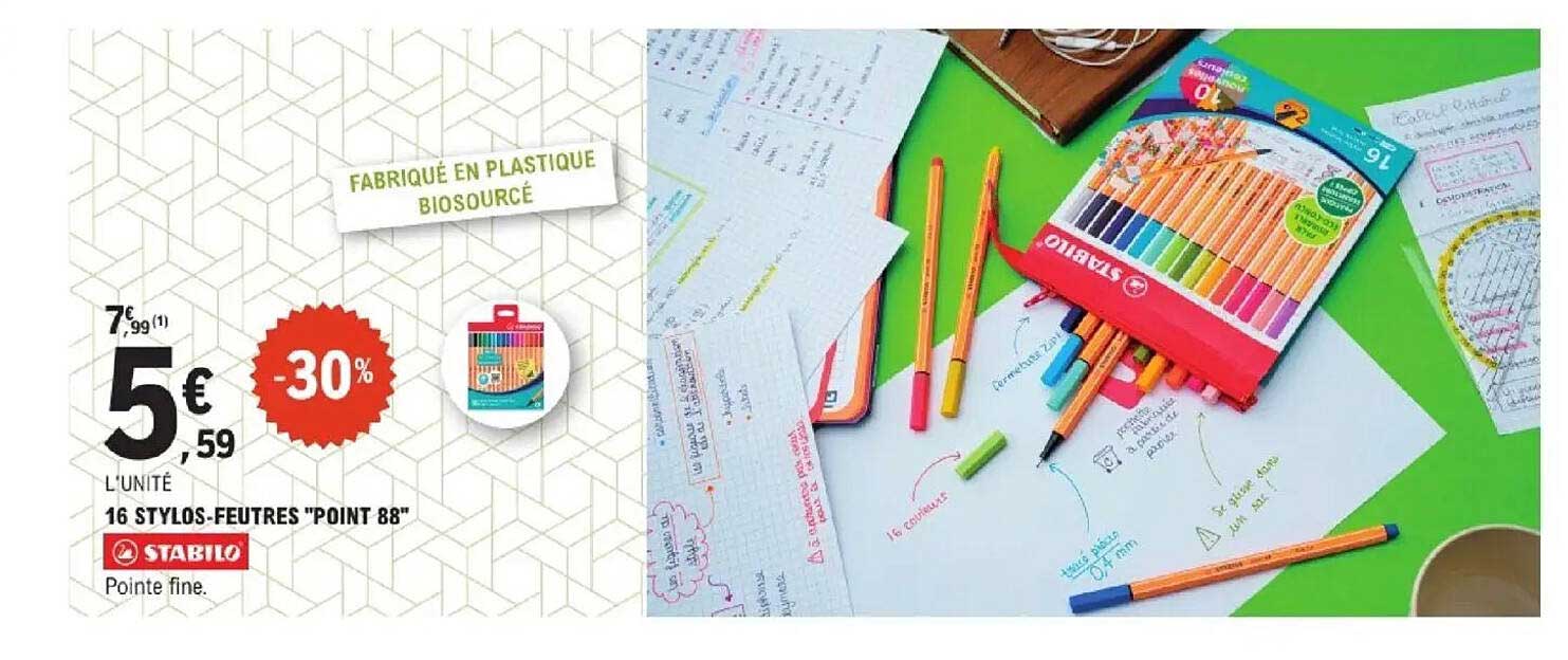 16 STYLOS-FEUTRES "POINT 88"