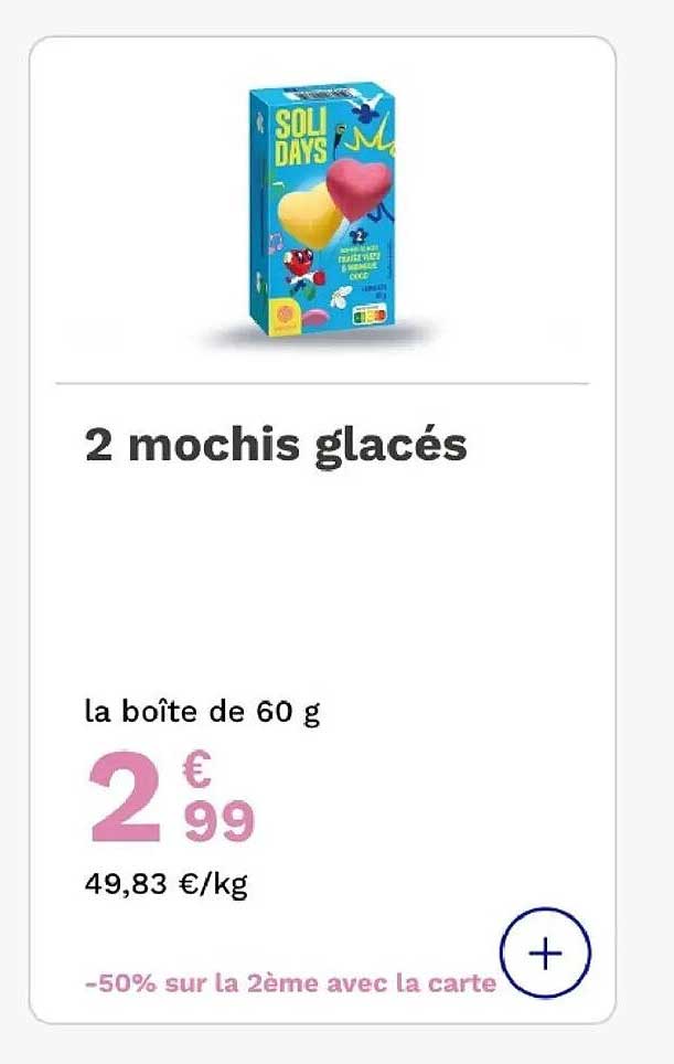 2 mochis glacés