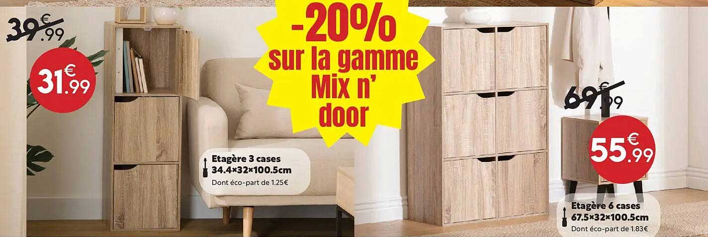 -20% sur la gamme Mix n' door
