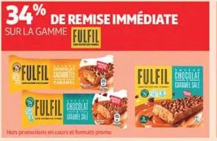 34% DE REMISE IMMÉDIATE SUR LA GAMME FULFIL