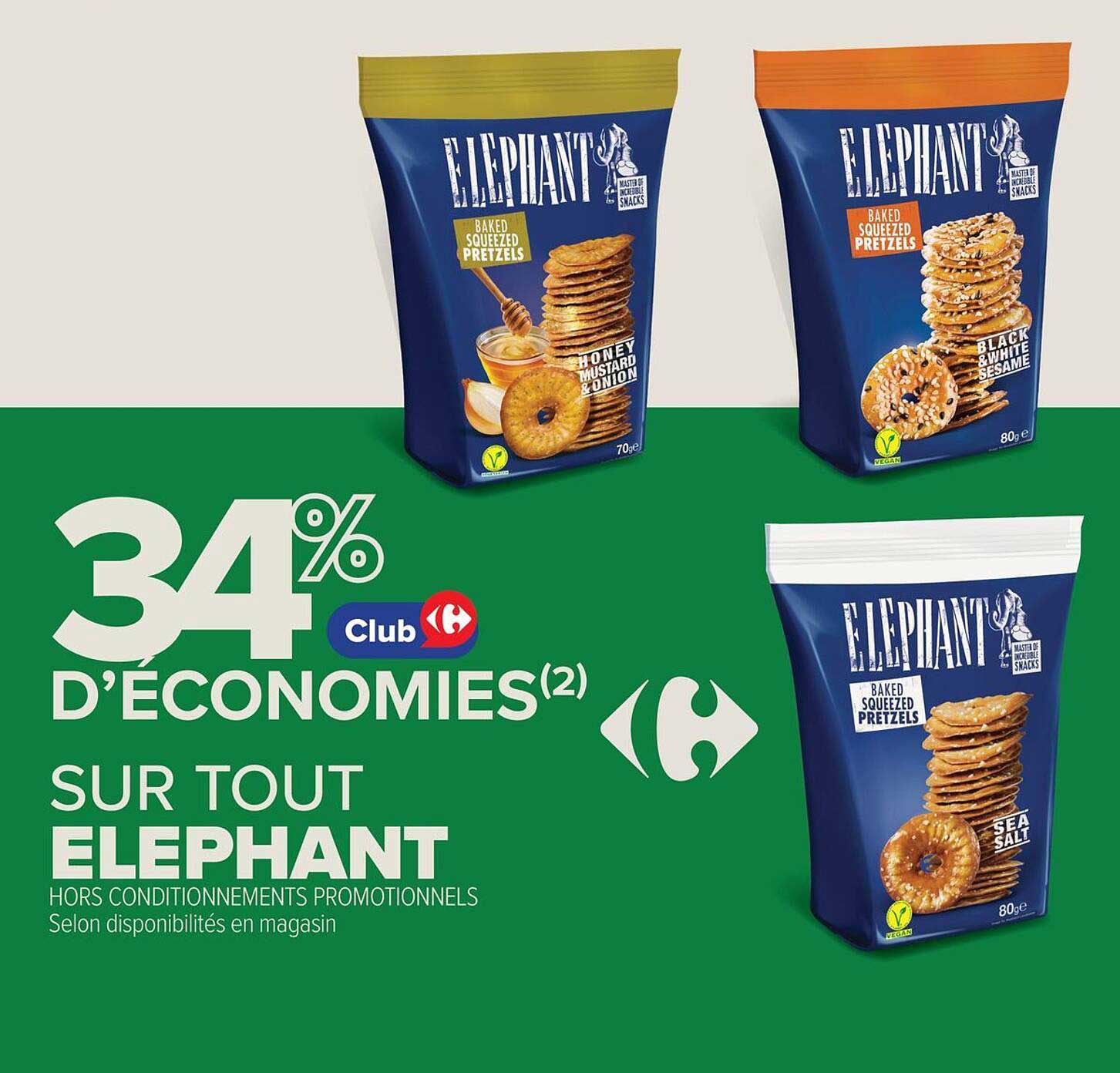 34% D'ECONOMIES(2) SUR TOUT ELEPHANT