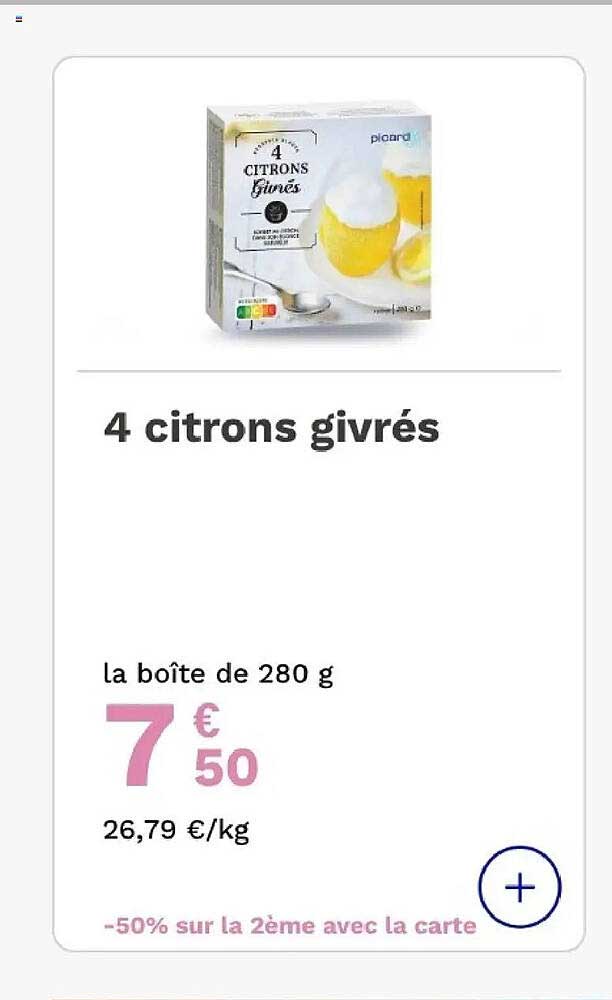 4 citrons givrés