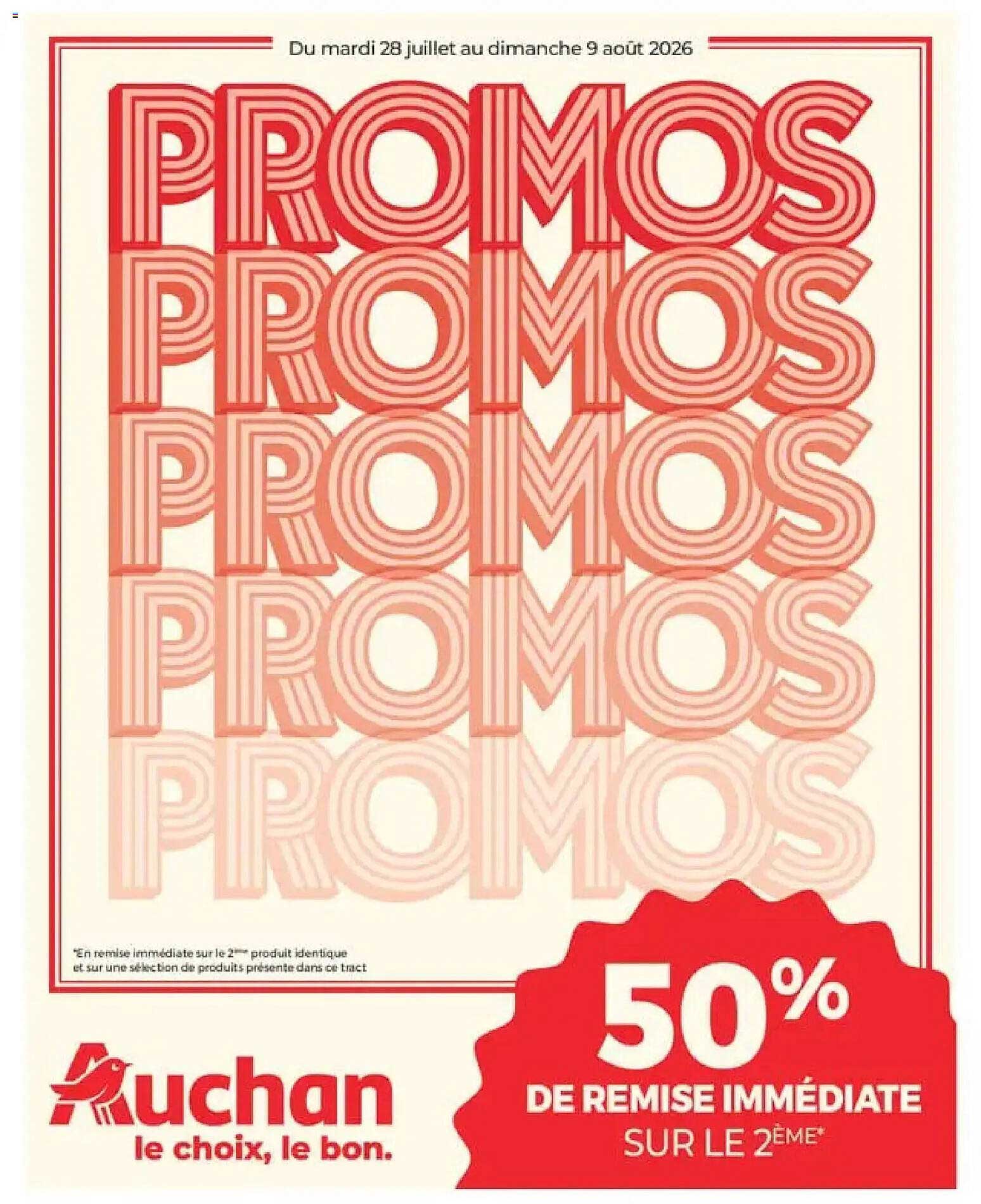 50% de remise immédiate sur le 2ème*
