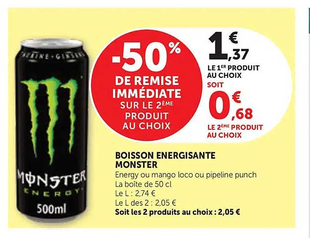 -50% DE REMISE IMMÉDIATE SUR LE 2ÈME PRODUIT AU CHOIX