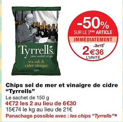 -50% SUR LE 2ÈME ARTICLE IMMÉDIATEMENT