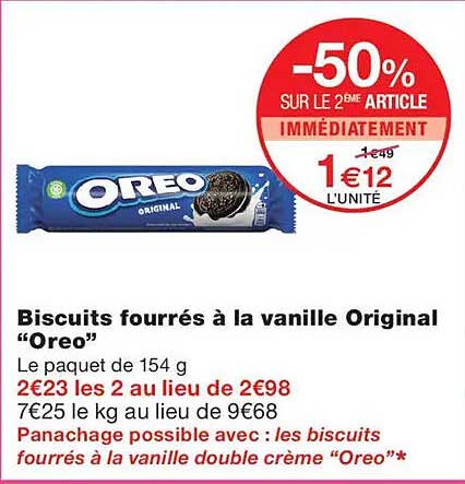 -50% SUR LE 2ÈME ARTICLE IMMÉDIATEMENT