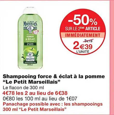 -50% SUR LE 2ÈME ARTICLE IMMÉDIATEMENT